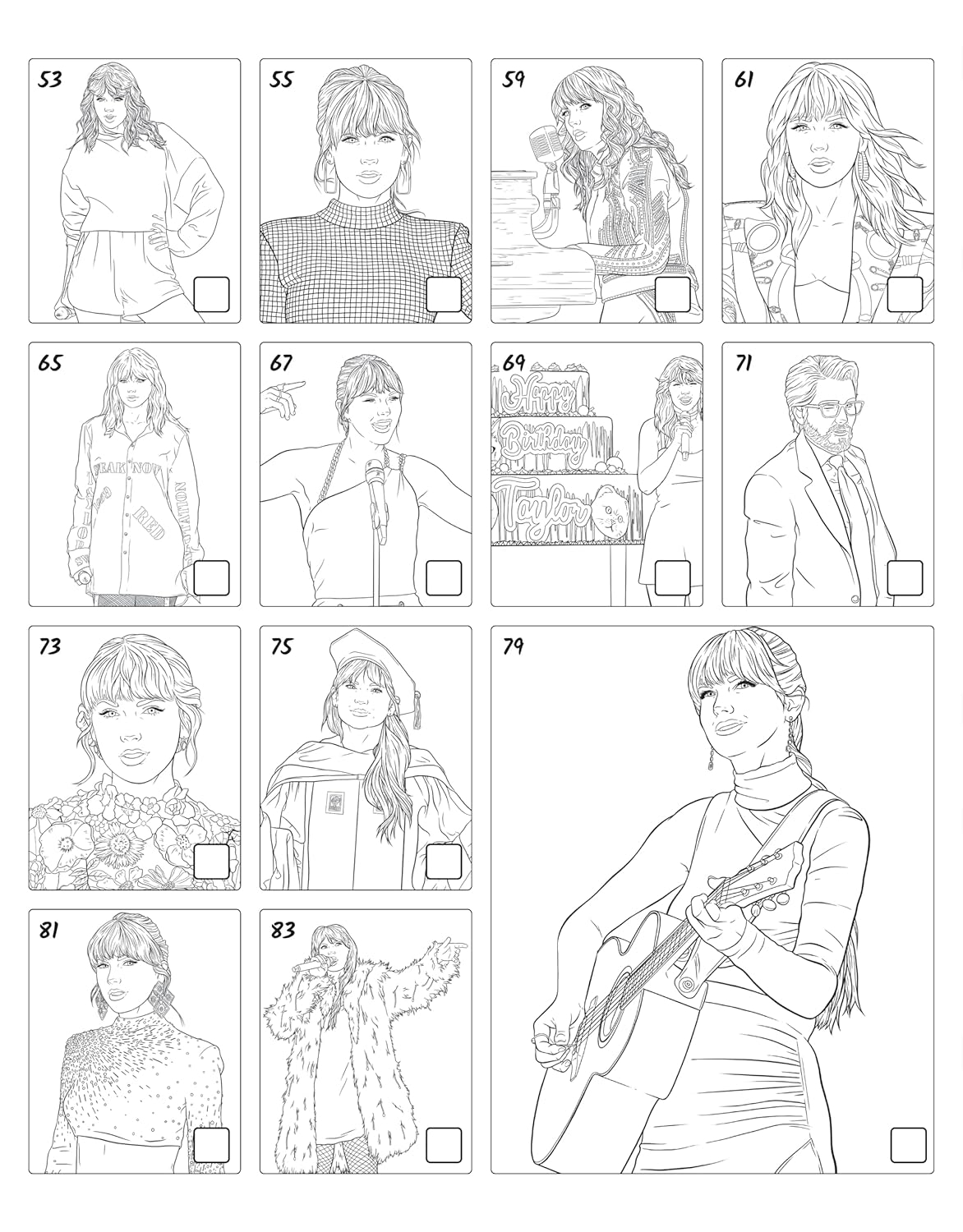 Taylor Swift Word Searches