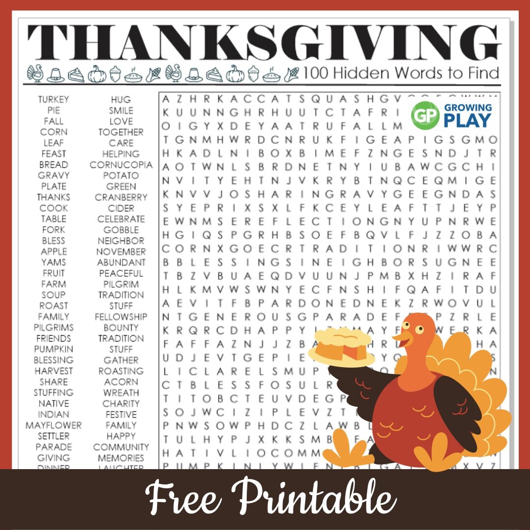 thanksgiving word search hard printable free puzzles growing play worksheets library