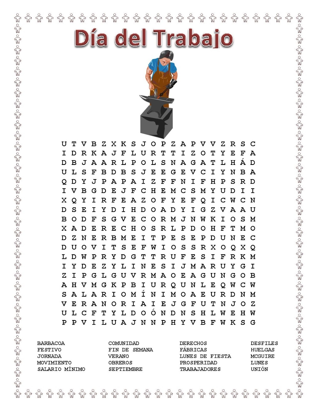The Best Of Teacher Entrepreneurs III MISCELLANEOUS LESSONS Labor Day Spanish Word Search Criss Cross Puzzle BONUS Las Profesiones