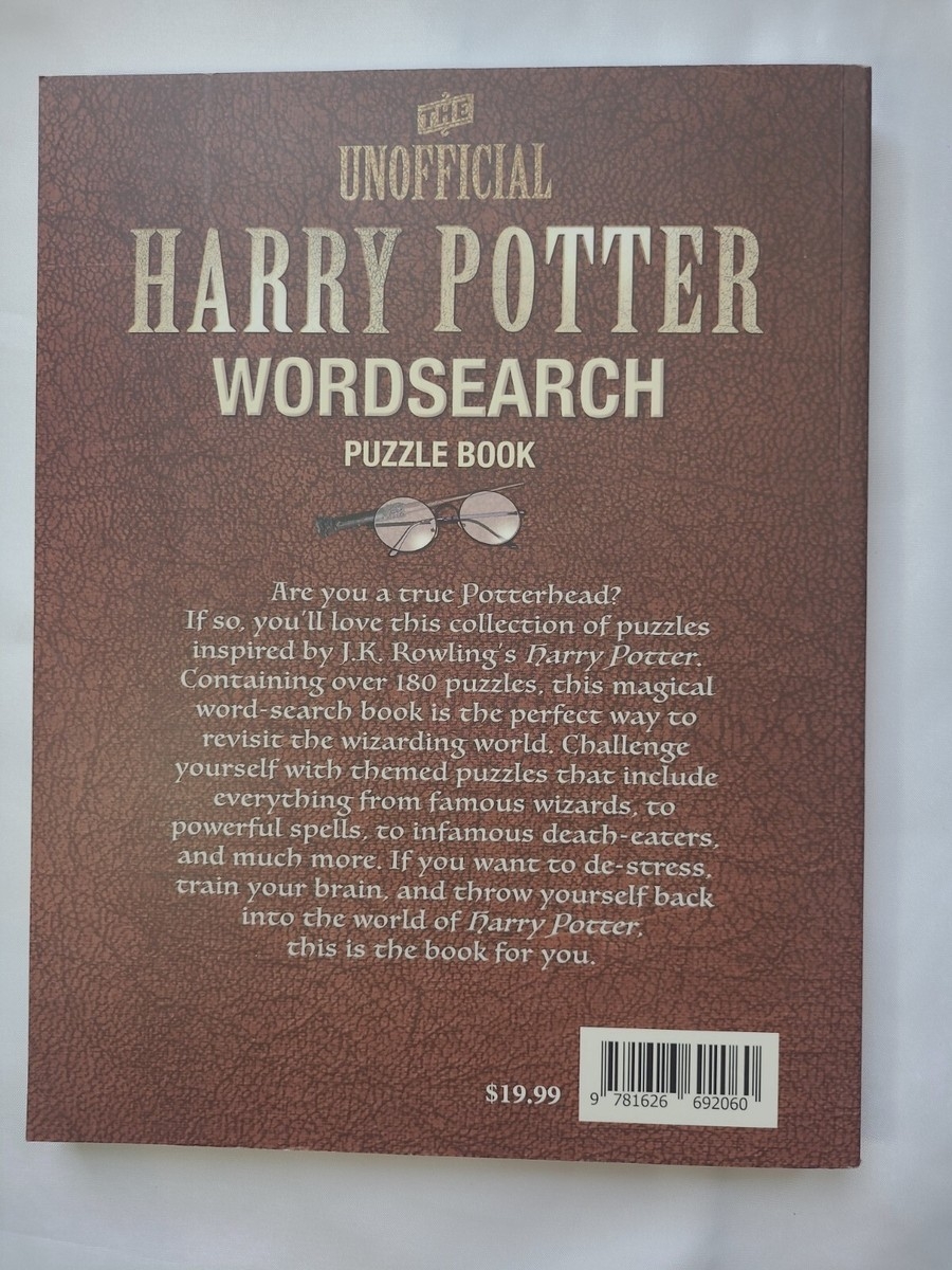 The Unofficial Harry Potter Wordsearch Puzzle Book 2021 Paperback 9781626692060 EBay