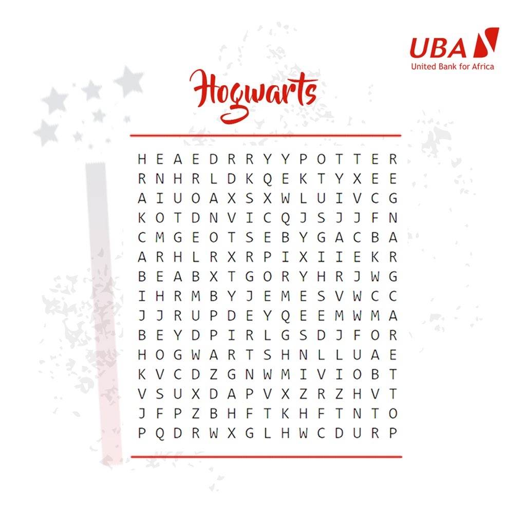 UBA Group X Try To Find As Many Words As Possible HarryPotter Hogwarts Crosswords WordSearch Https t co IpUDkMokl0 X