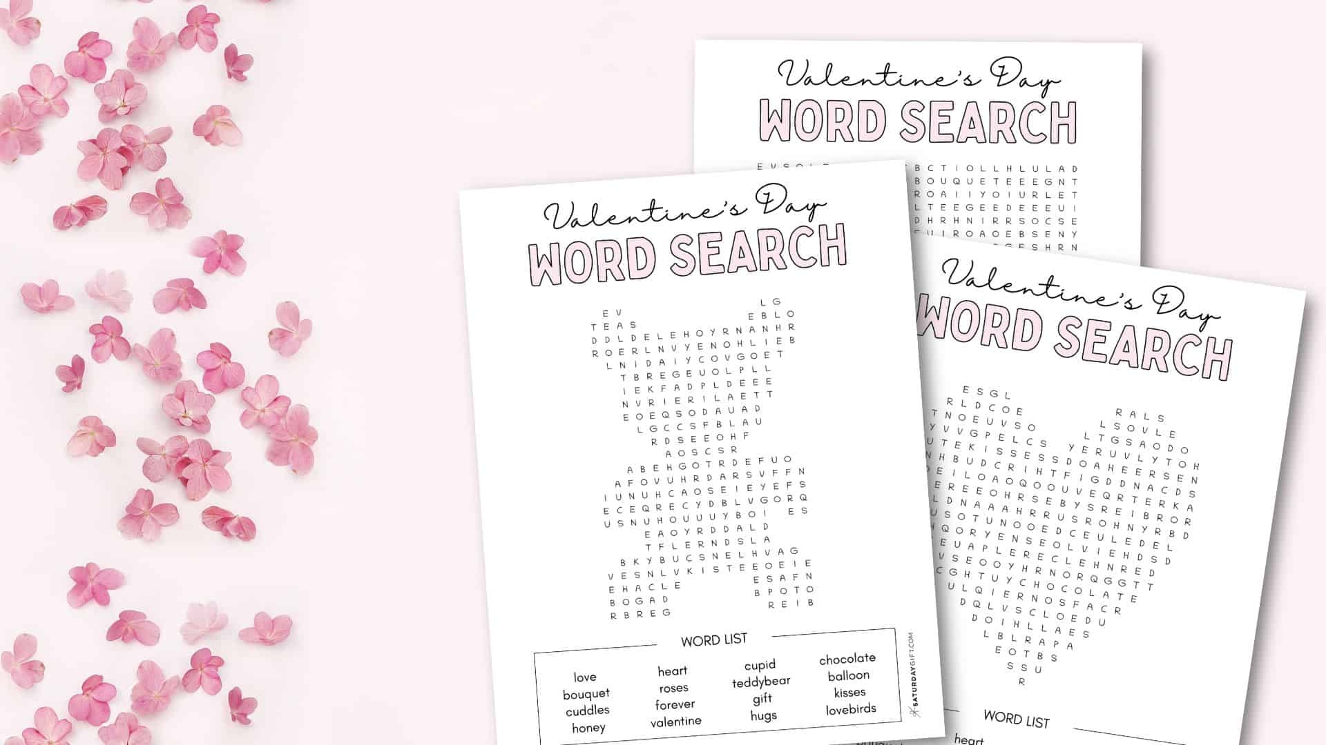 Free Valentine Day Word Search Printables