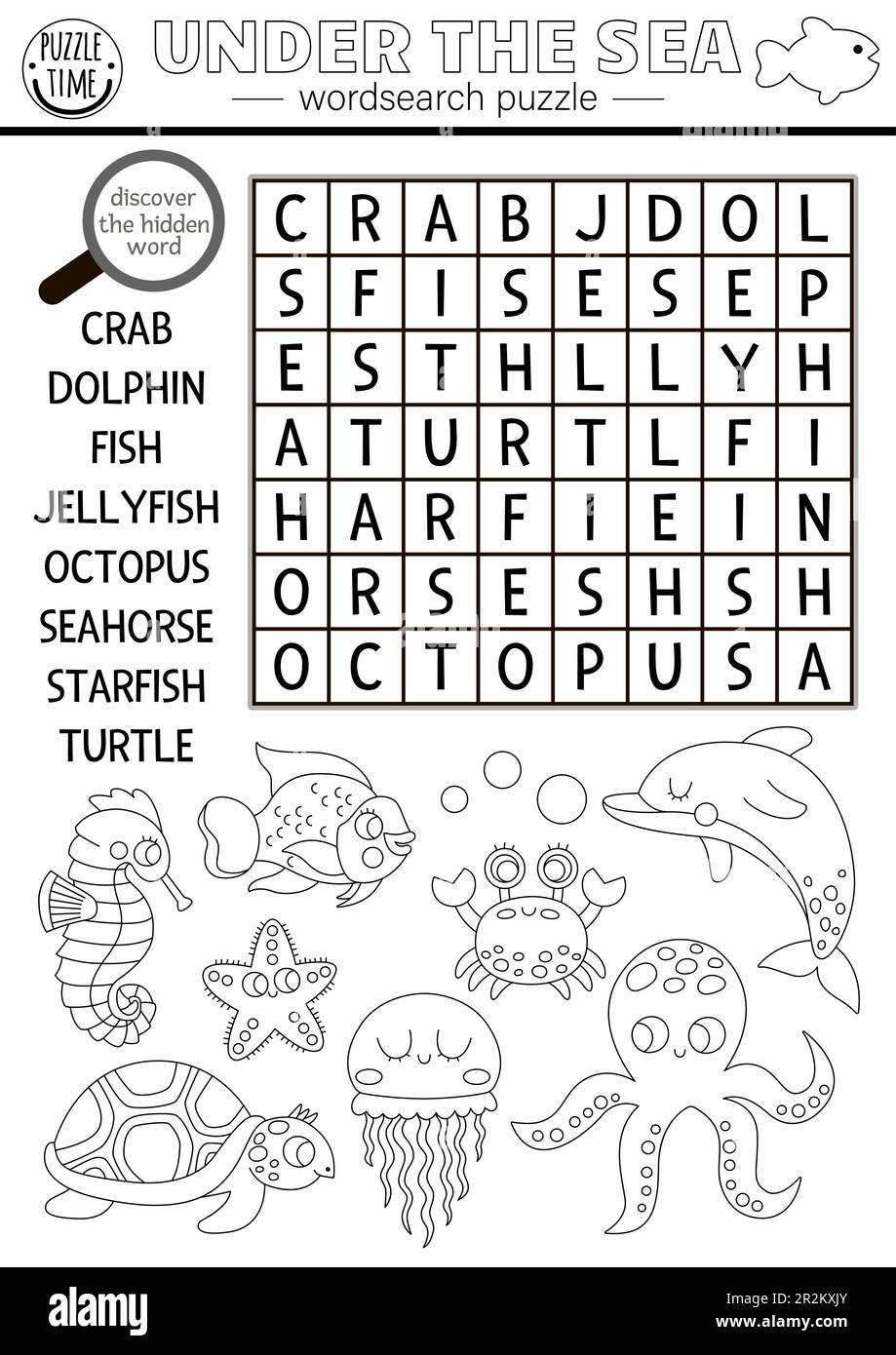 Word Search For Animals