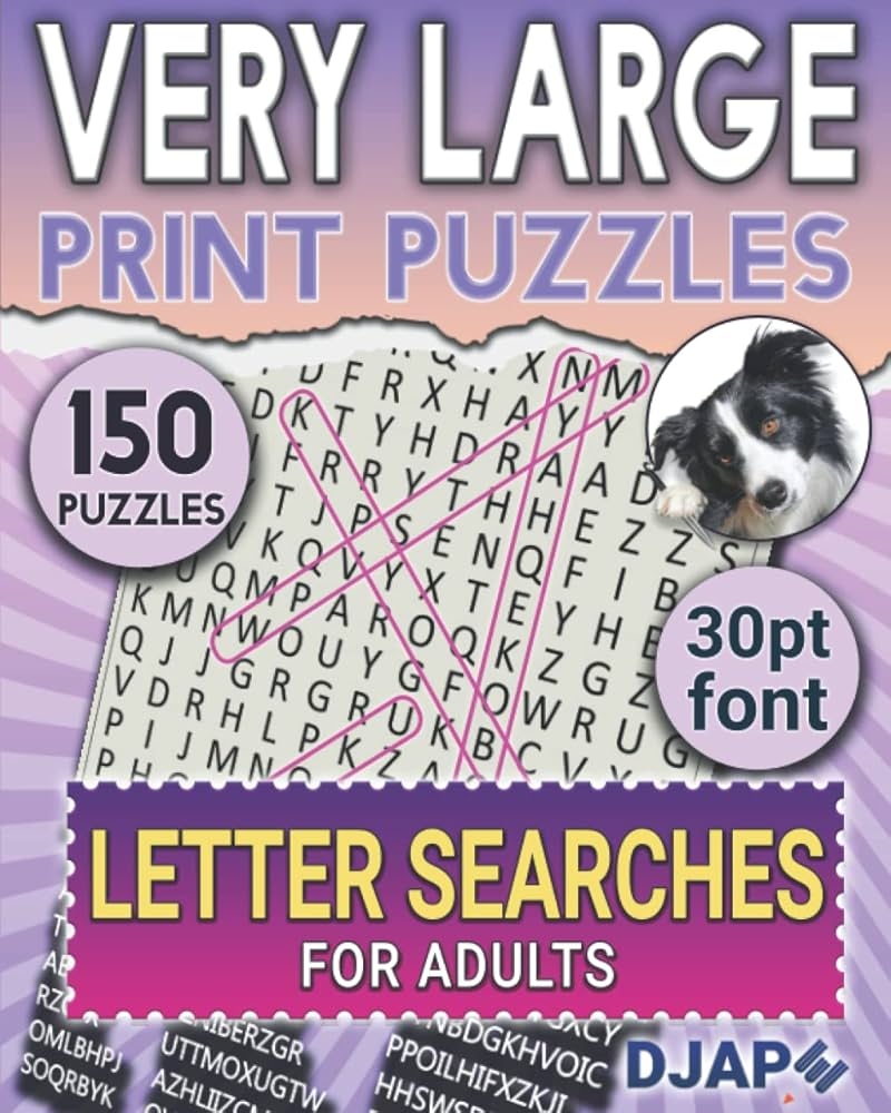 Free Printable Giant Letter Word Search