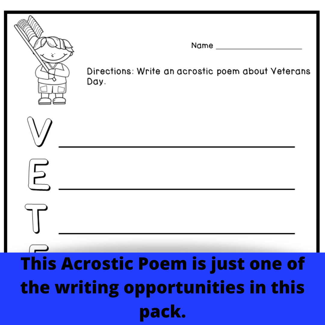 Veterans Day Word Search Large Print
