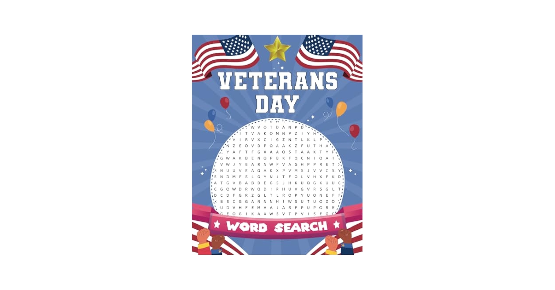 Veterans Day Word Search A Fun Military Large Print Puzzles For Honoring Veterans Heroes Books About Veteran Day For Kids Adults Seniors SERENA FLAVIA 9798863802763 Amazon Books
