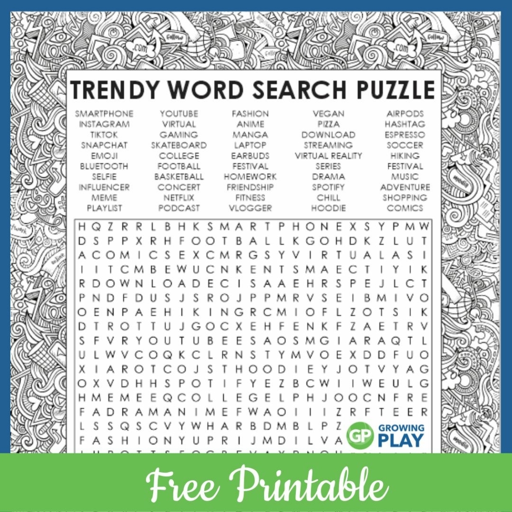 word search for teens free printable puzzle growing play worksheets library