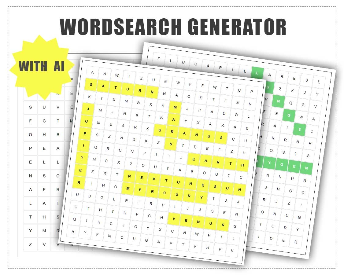 Fake Word Search Maker