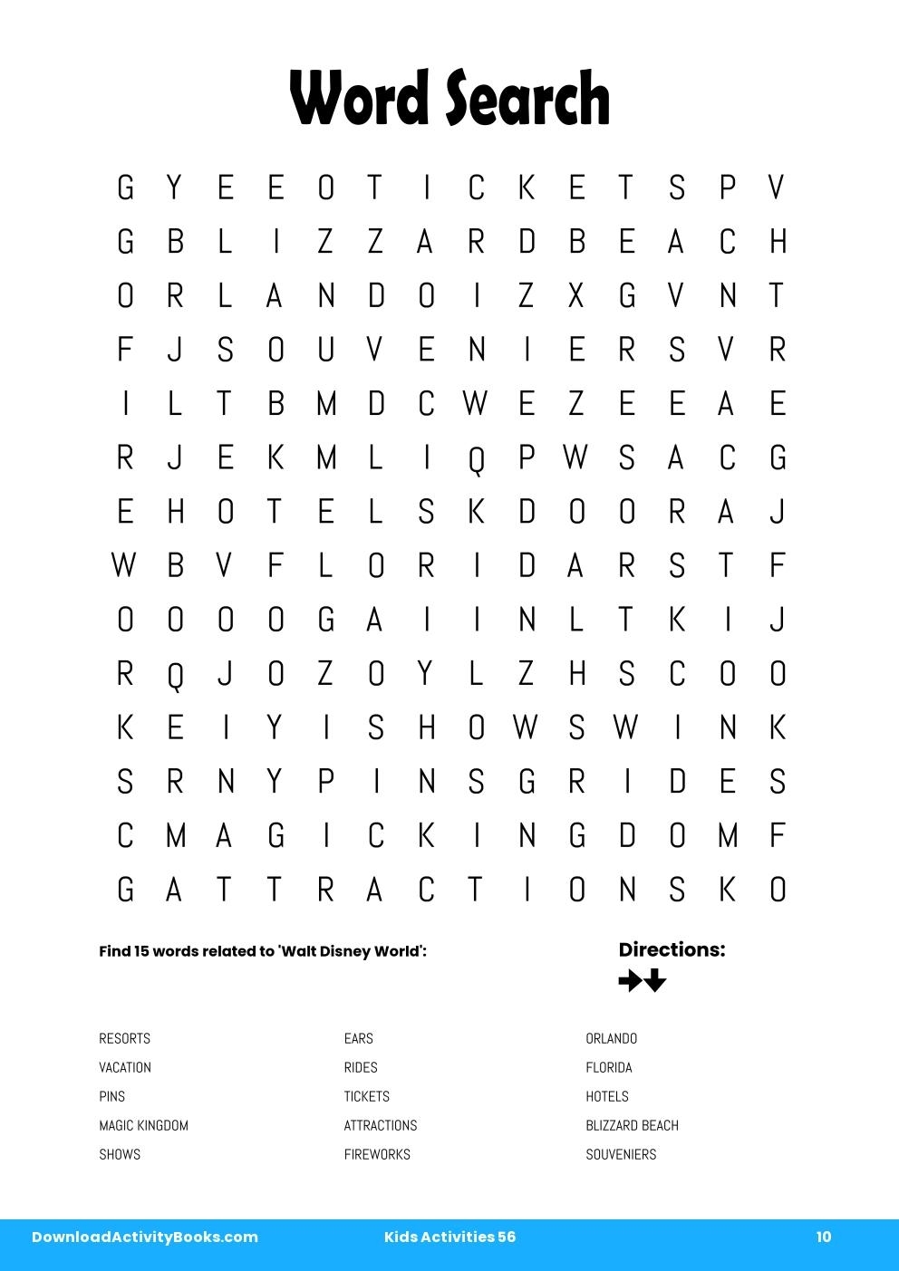 Word Search In Kids Activities 56