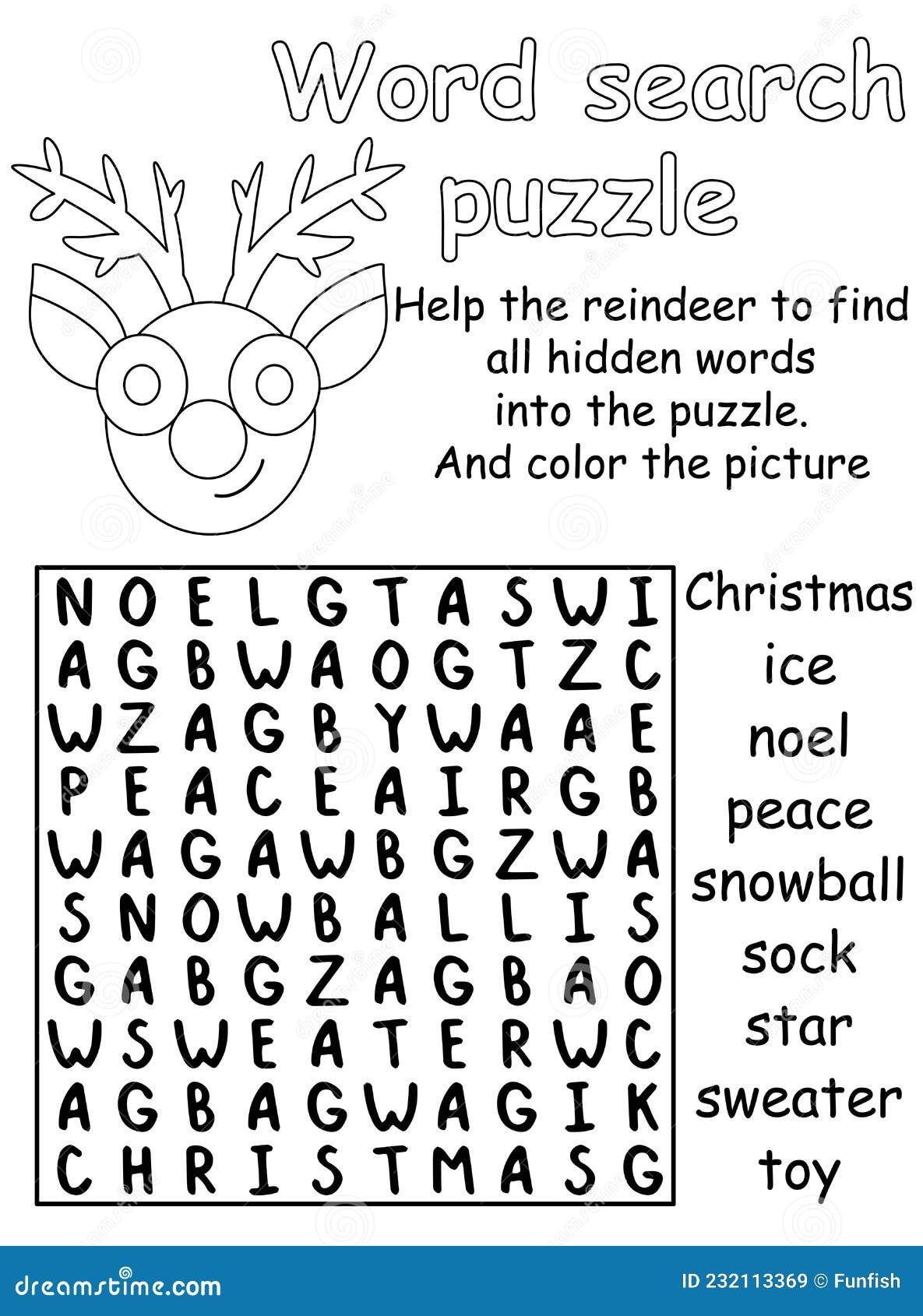 Word Search Puzzle And Coloring Activity Page For Children Worksheets Library