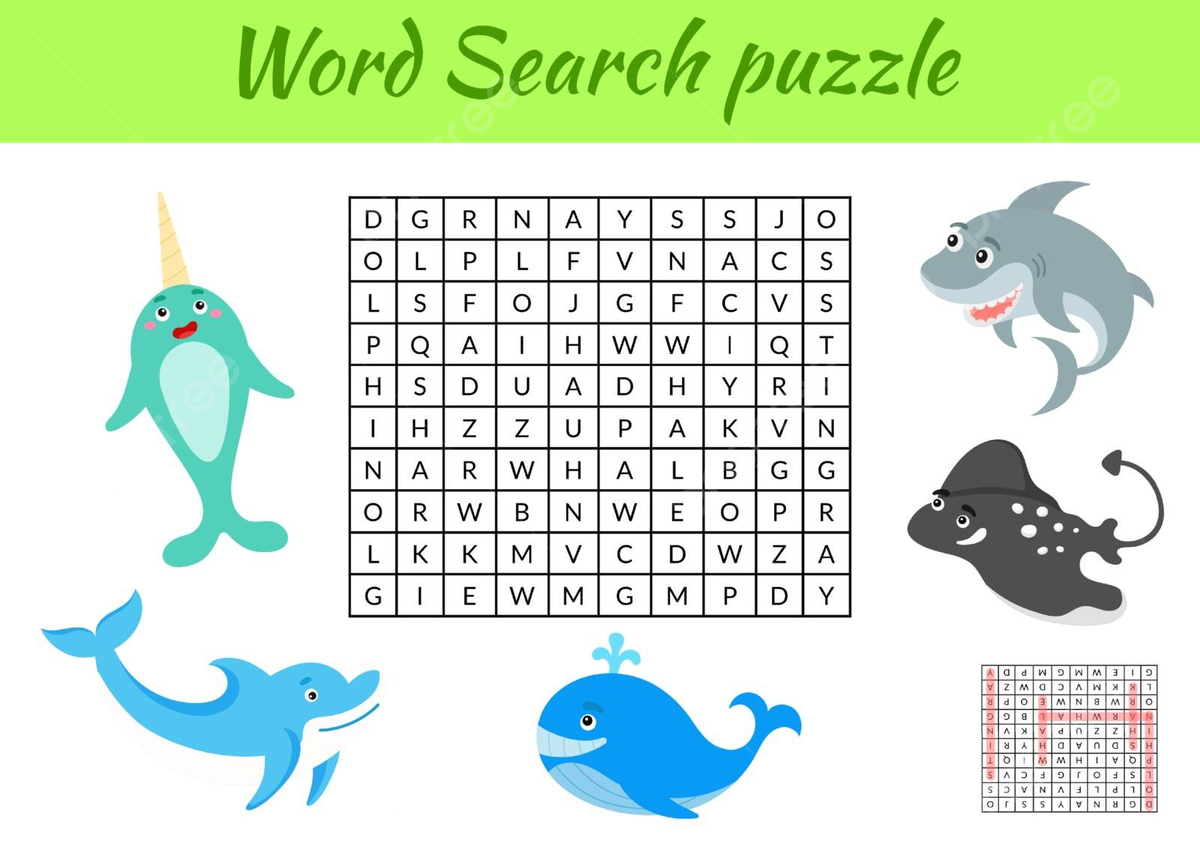Word Search Puzzle Game Template For Children Featuring Animal Names And Pi Vector Template Download On Pngtree
