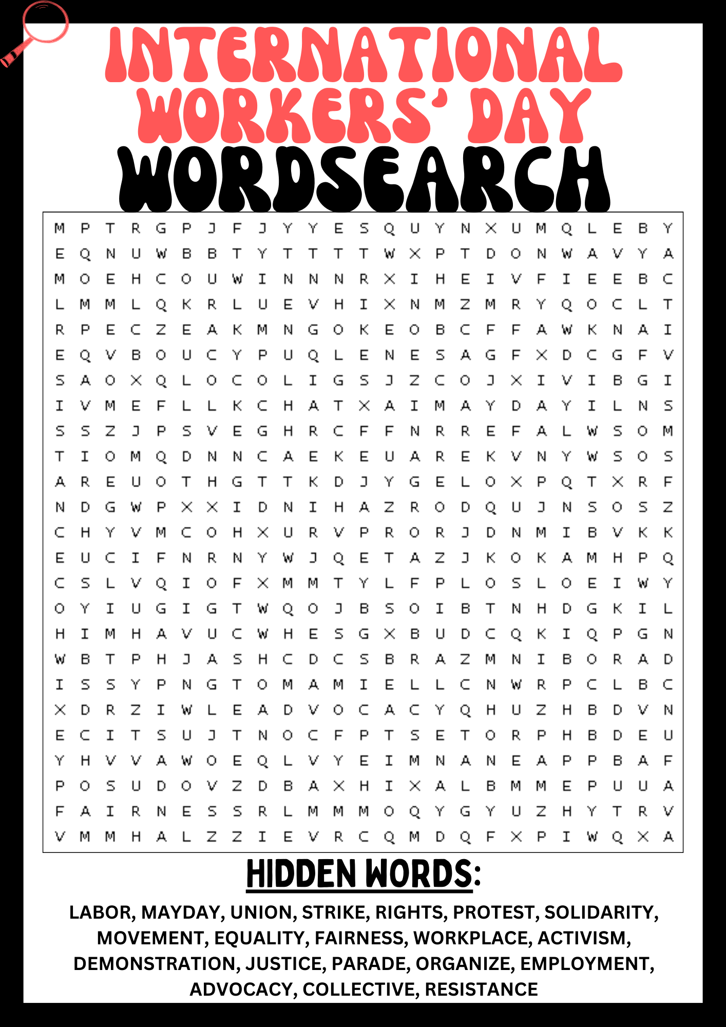 WORLD PRESS FREEDOM DAY Wordsearch Puzzle Worksheet Printables Activity Made By Teachers